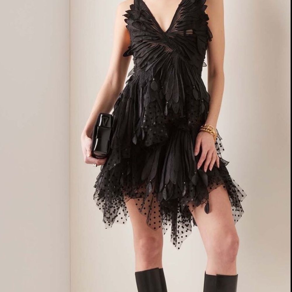 Black Statement Mini Dress